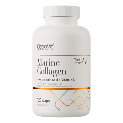 OstroVit Marine Collagen+Hyaluronic Acid+Vitamin C▐ Морски колаген+Хиалуронова киселина+Витамин C  ► за здрави кости и стави,  120 капсули