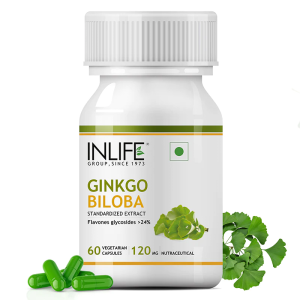 GINKGO Biloba▐ Гинко Билоба Екстракт  120mg ► за по-добро кръвообращение, памет, имунитет и жизнена енергия,  500 mg, 60 капсули